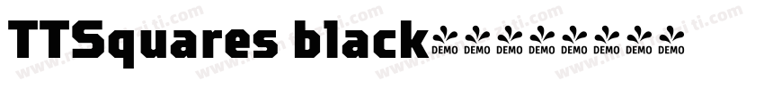 TTSquares black字体字体转换